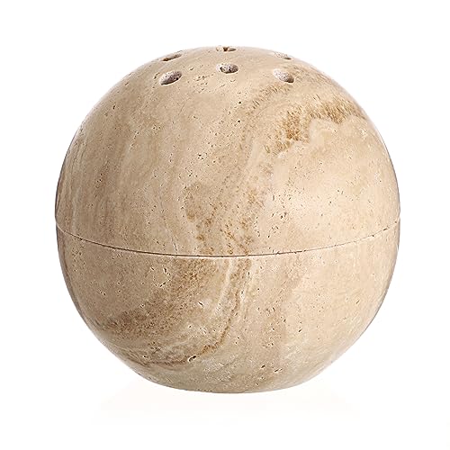 SUMNACON Marmor Räuchergefäß mit Deckel Räucherstäbchenhalter Räucherschälchen Räucherschale Weihrauchbehälter Hausdekoration für Schlafzimmer Yoga Wohnzimmer Geschenk Ballform Beige SUMNACON Marmor Räuchergefäß mit Deckel Räucherstäbchenhalter Räucherschälchen Räucherschale Weihrauchbehälter Hausdekoration für Schlafzimmer Yoga Wohnzimmer Geschenk Ballform Beige von SUMNACON