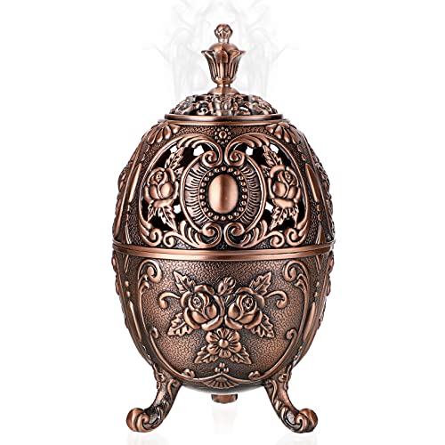 SUMNACON Vintage Räuchergefäß aus Zinklegierung mit Deckel Räucherstäbchenhalter Räucherschälchen Räucherschale Weihrauchbehälter Hausdekoration Schlafzimmer Yoga Wohnzimmer Geschenk(Kugelform Braun) SUMNACON Vintage Räuchergefäß aus Zinklegierung mit Deckel Räucherstäbchenhalter Räucherschälchen Räucherschale Weihrauchbehälter Hausdekoration Schlafzimmer Yoga Wohnzimmer Geschenk(Kugelform Braun) von SUMNACON