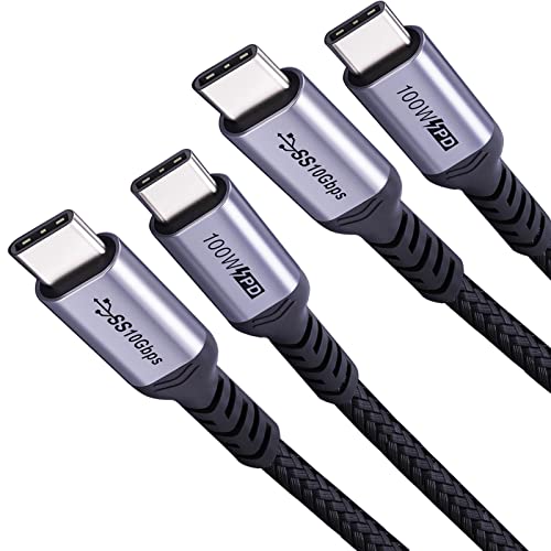 SUMPK 1m USB C auf USB C 3.1 Kabel 2-Pakete, 100W Typ C auf Typ C Monitor Videokabel 4K 60Hz Anzeige, 10gbps High Speed Datenübertragung USB C Kabel E-Marker Chipkabel Kompatibel für Samsung Galaxy SUMPK 1m USB C auf USB C 3.1 Kabel 2-Pakete, 100W Typ C auf Typ C Monitor Videokabel 4K 60Hz Anzeige, 10gbps High Speed Datenübertragung USB C Kabel E-Marker Chipkabel Kompatibel für Samsung Galaxy von SUMPK