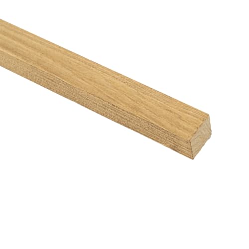 SUN WOOD Abschlussleiste für Wandverkleidungen 20x20mm Holzleiste lasiert aus Massivholz Zierleiste für Stick-it oder Stil-Brett Wandpaneele 120cm EICHE ISTRIEN 700 von SUN WOOD by Stainer