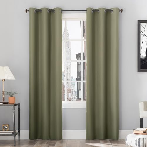 Sun Zero Cyrus Thermovorhang mit Ösen, 100% Verdunkelung, 101,6 x 160 cm, 1 Paar Sun Zero Cyrus Thermovorhang mit Ösen, 100% Verdunkelung, 101,6 x 160 cm, 1 Paar von SUN ZERO