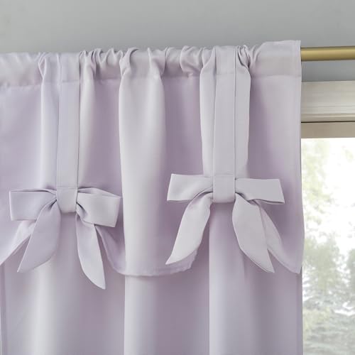 SUN ZERO Emma Generation Vorhang mit Schleifenvolant, halbdurchsichtig, 101,6 x 160 cm, Lavendel SUN ZERO Emma Generation Vorhang mit Schleifenvolant, halbdurchsichtig, 101,6 x 160 cm, Lavendel von SUN ZERO