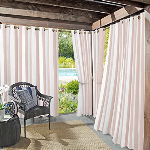 Sun Zero Valencia 2er-Pack Cabana Stripe Indoor/Outdoor UV Protectant Energy Efficient Grommet Curtain Panel Pair Sun Zero Valencia 2er-Pack Cabana Stripe Indoor/Outdoor UV Protectant Energy Efficient Grommet Curtain Panel Pair von SUN ZERO