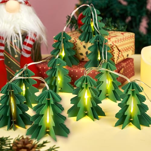 SUNBEAUTY 10 Stück Tischdeko Weihnachten Grün Papier Weihnachtsbaum mit Beleuchtet Batterie Papier Waben Papierbäume Weihnachtsdeko Innen Wiederverwendbar Christmas Deko SUNBEAUTY 10 Stück Tischdeko Weihnachten Grün Papier Weihnachtsbaum mit Beleuchtet Batterie Papier Waben Papierbäume Weihnachtsdeko Innen Wiederverwendbar Christmas Deko von SUNBEAUTY