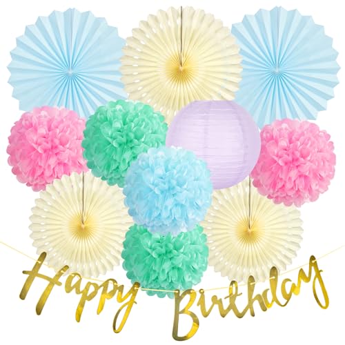 SUNBEAUTY Bunt Papier Fächer Set Beige Geburtstag Dekoration Lila Deko Grün Seidenpapier Rosa Pom Poms Hellblau Papierfächer Grün Laterne Happy Birthday Banner für Gartenparty Deko Babyparty Hochzeit SUNBEAUTY Bunt Papier Fächer Set Beige Geburtstag Dekoration Lila Deko Grün Seidenpapier Rosa Pom Poms Hellblau Papierfächer Grün Laterne Happy Birthday Banner für Gartenparty Deko Babyparty Hochzeit von SUNBEAUTY