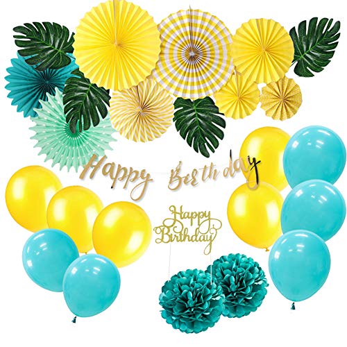 SUNBEAUTY Tropischer Geburtstagsdekorationssatz mit alles Gute zum Geburtstaggeburtstagskuchen SUNBEAUTY Tropischer Geburtstagsdekorationssatz mit alles Gute zum Geburtstaggeburtstagskuchen von SUNBEAUTY