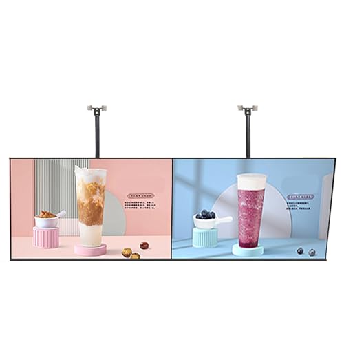 SUNBGRPYE AbgehäNgtes UltradüNnes Led-Display, 32 43 50 55″ Kommerzielle Digitale Werbetafel, 1920 * 108p, 1GB+8GB, Intelligenter Geteilter Bildschirm, UnterstüTzt WiFi/HDMI/USB/RJ45,2PCS-50in von SUNBGRPYE