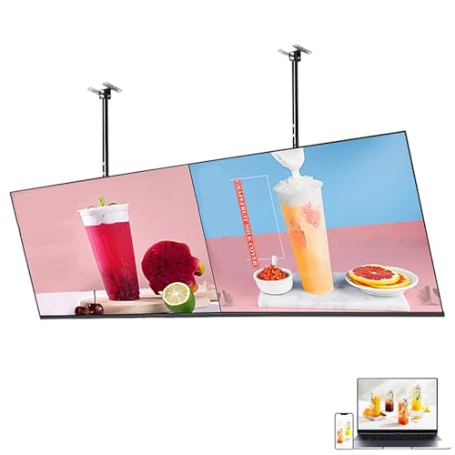 SUNBGRPYE HäNgende Werbemaschine, 32-55 Zoll Digital Signage-Display, UnterstüTzt Geteilten Bildschirm + WLAN + Zeitschaltuhr, Restaurant/Café/Molkerei/Wand-Werbetafel,2PCS-43in SUNBGRPYE HäNgende Werbemaschine, 32-55 Zoll Digital Signage-Display, UnterstüTzt Geteilten Bildschirm + WLAN + Zeitschaltuhr, Restaurant/Café/Molkerei/Wand-Werbetafel,2PCS-43in von SUNBGRPYE