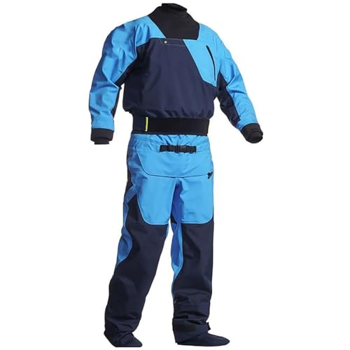 SUNBGRPYE Herren Trockenanzug, Kajak Trockenanzug, 3-Lagiges Wasserdichtes Gewebe, Latex An Hals Und Handgelenken, FüR Schlauchboot, Segelboot, Kajak, Paddle-Board-Wassersport,A-XXL von SUNBGRPYE