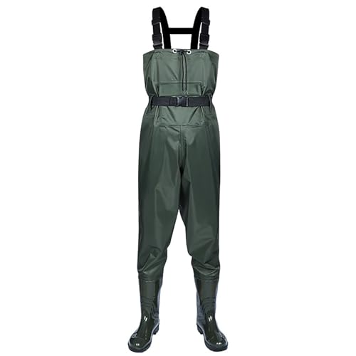 SUNBGRPYE Wathose Mit Stiefeln, Wasserdicht Und Atmungsaktiv, Outdoor-Wathose FüR MäNner Und Frauen, Zum Fliegenfischen, Entenjagd, Kajakfahren,A-46 von SUNBGRPYE