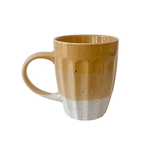 SUNESA Kaffeebecher Personalisierte kreative Spritztintenbecher Farbverlauf Keramikbecher Haushaltsmilch Haferflockenbecher 300 ml Büro-Trinkbecher Kaffeetasse/Kaffeepott (Color : A) von SUNESA
