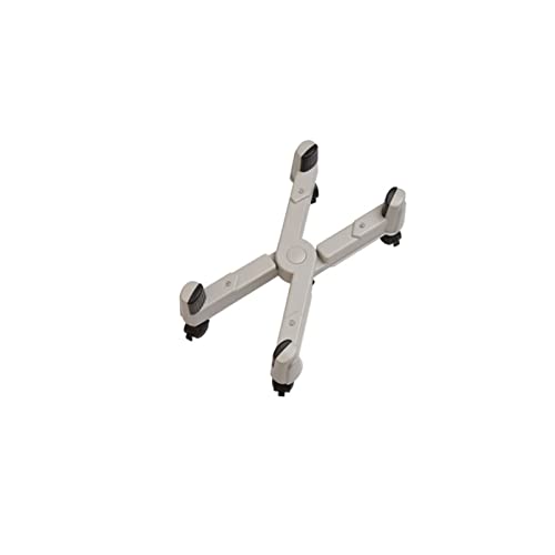 SUNESA PC Halterung CPU-Ständer eingedickter PC-Kühlscheibe-Turm-Host-Turm-Bracket-PC-Host-Chassis-Halter des X-Typs kann die WHE-Breite frei mit Rädern einstellen CPU Ständer (Color : Wit) von SUNESA