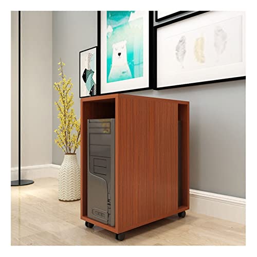 SUNESA PC Halterung CPU-Stand Doppelschicht Mobile PC Host Tower Bracket Office Desk Side Host Rack Home Hosty Office Host-Chassis-Speicherschrank mit Rädern CPU Ständer (Color : B) von SUNESA