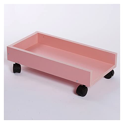 SUNESA PC Halterung PC-Mainframe-Halterung, Mobile PC-Turmständer mit Rädern, CPU-Ständerwagen mit Schutzseiten mit 4 Caster-Rädern unter Schreibtisch CPU Ständer (Color : Roze) von SUNESA