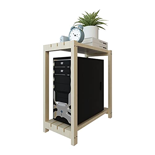 SUNESA PC Halterung Zentralprozessor Standkarren, Holz Pc. Turmbodenständer 2-Tier-Handy Pc. Turmständer, Universal-Design passt for Desktop Pc. Turmhüllen CPU Ständer von SUNESA