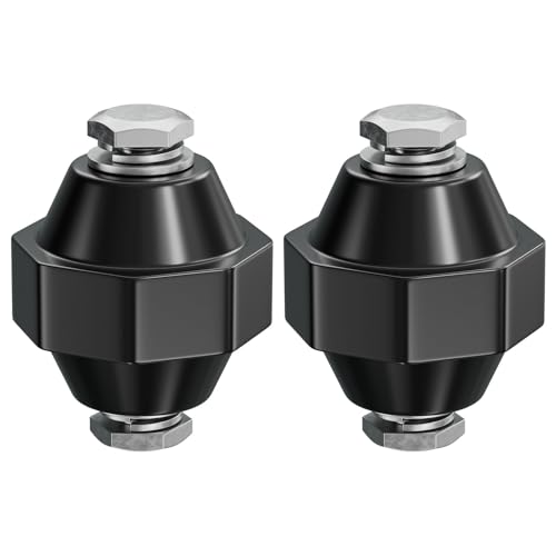 Isolatoren M10 schwarz 50x50mm Polyesterharz-Stiftisolator selbstverlöschender Sammelschienenhalter(2, M10 schwarz 50x50mm) von SUNEWUJIN