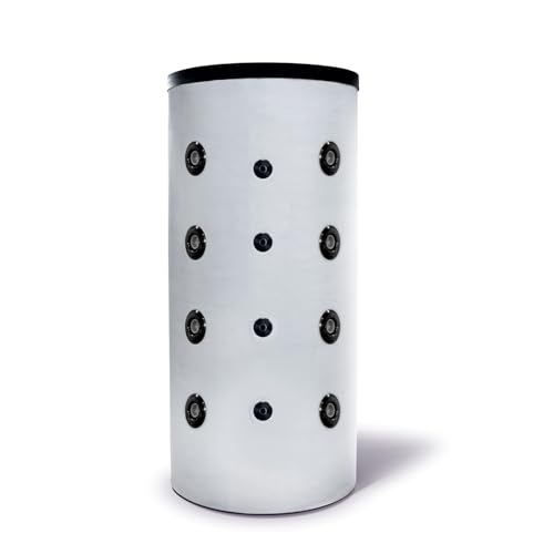 SUNEX® Pufferspeicher FISH S4 100l | Hängend | Für Wärmepumpen & Heizsysteme | Ohne Wärmetauscher | PU-Isolierung 29 mm | PVC-Mantel | Ø471×906 mm | 95 °C | 3 bar von SUNEX