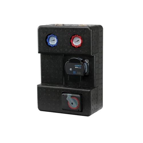 SUNEX® Pumpengruppe für Heizkreis Hydra GPO S DN20 mit Hydra Umwälzpumpe 130 mm – Heizkreisstation mit Dreiwege-Mischventil, Thermometern & Wärmedämmung, AG 1″ / IG ¾″, max. 90 °C von SUNEX