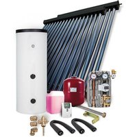 Solaranlage Paket HP22 7,22m² Vakuumröhrenkollektor Frischwasserspeicher 300l von SUNEX