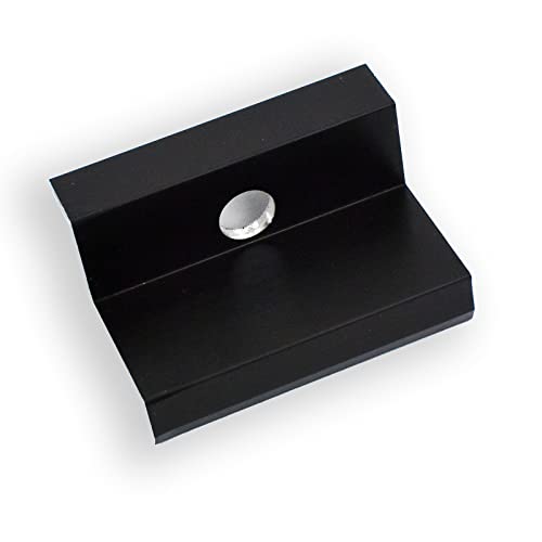 Sunex Aluminium Solar Endklemme PV Solarpanelen Befestigung Photovoltaik Randklemme Montageschiene Zubehör für Modulhöhe 35mm Solarmodul halterung Klemme zur (Endklemme 35mm Schwarz) von SUNEX