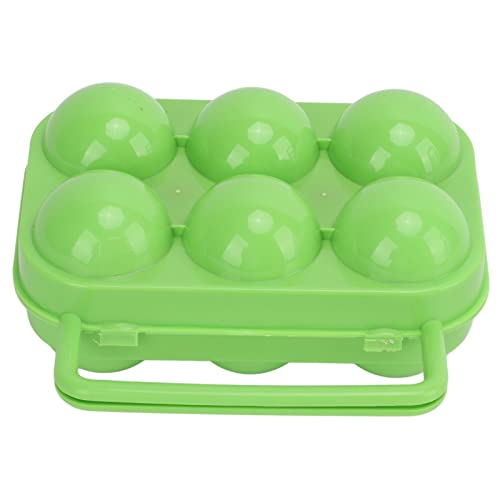 Eierbehälter für 6 Eier, Vielseitiger Eieraufbewahrungskoffer mit Schützendem Design, Eierträger aus ABS-Kunststoff, Ideal für Picknicks, Grillabende, Ausflüge und Camping Im Freien(Grün) von SUNFECILI