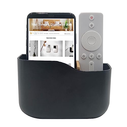 SUNFICON Adhesive Remote Control Holder Black Universal Media Player Controller Wall Mounted Remote Control Organizer Box SUNFICON Adhesive Remote Control Holder Black Universal Media Player Controller Wall Mounted Remote Control Organizer Box von SUNFICON