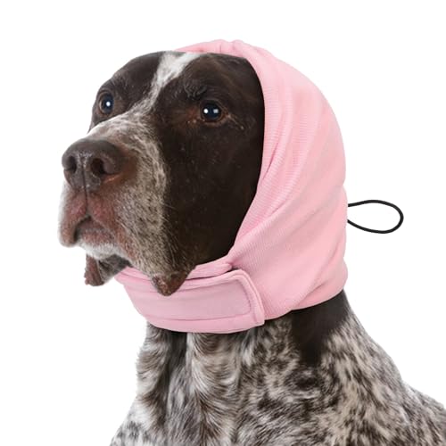 SUNFURA Beruhigender Hunde-Kapuzenpullover, kein Schütteln, Ohrwickel für Hunde, Angstlinderung, Haustier-Ohrenschutz, Schallschutz für Feuerwerk, Fellpflege, Zwangstrocknung, Haustier-Halswärmer zur von SUNFURA