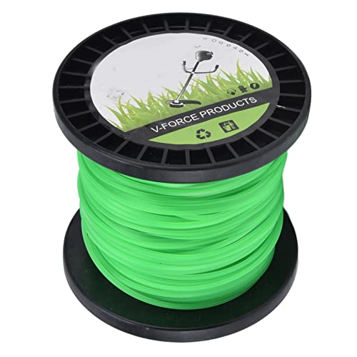 SUNGOOYUE Fadenschneiderfaden 2,0 Mm Trimmerfaden Quadratischer Fadenschneiderfaden Unkrautschneider Grün Kompatibel mit den Meisten Rasenmähern Trimmer (100 m/328,1 Fuß) von SUNGOOYUE