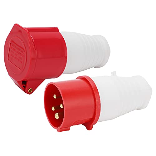 SUNGOOYUE 16A Industrial Power Connector Set 4Pin 3 -Phase mit IP44 Wasserdicht für die Zuverlässige Verwendung in Metallurgie- und Kraftwerken, ABS und Messingmaterial SUNGOOYUE 16A Industrial Power Connector Set 4Pin 3 -Phase mit IP44 Wasserdicht für die Zuverlässige Verwendung in Metallurgie- und Kraftwerken, ABS und Messingmaterial von SUNGOOYUE