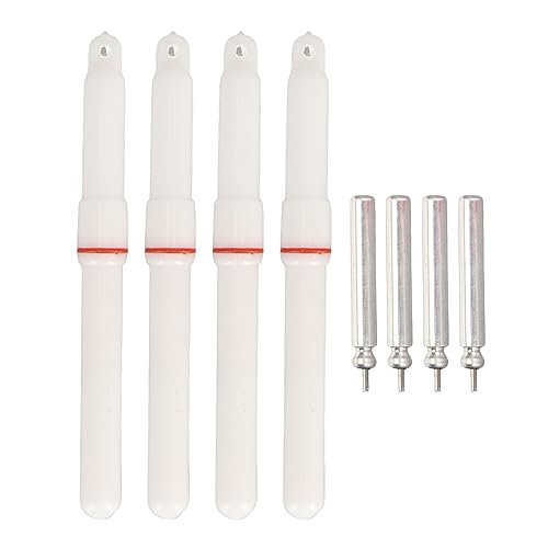 SUNGOOYUE 4PCS Angeln Leuchtstäbe aus ABS, LED Float Rod Tip mit dauerhafter roter Leuchtfunktion inklusive Batterien für Nachtangeln von SUNGOOYUE