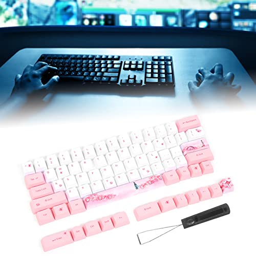 SUNGOOYUE 73 Stück Sublimations-PBT-Tastenkappen für Mechanische Tastaturen mit Niedlichem Muster, Einfache Installation, Universell für Mechanische Tastaturen (6064 Mädchen) von SUNGOOYUE