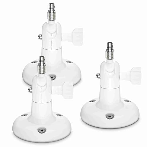 SUNGOOYUE Einstellbare Wandmontage Kompatibel mit ARLO HD ARLO PRO PRO2 GO Ultra WYZE CAM PAN Camera -Halterung 360 ° Drehung 180 ° Tilt Easy Installation, überall Montage (3PCS) von SUNGOOYUE
