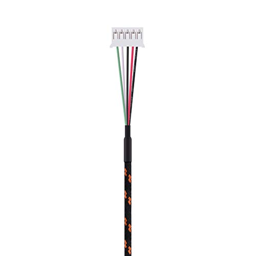 SUNGOOYUE Ersatz Langlebige Kana Mauskabellinie für den Einfachen USB -Anschluss 2,2 Meter für Spieler (schwarzorange) von SUNGOOYUE
