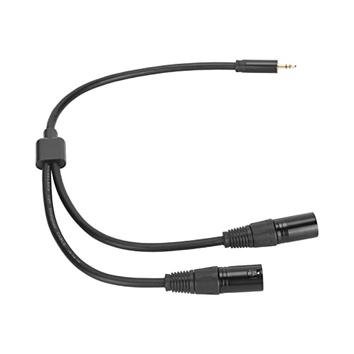 SUNGOOYUE Hochwertiges Dual XLR Bis 3,5 Mm Mikrofonkabel für Live-Auftritte mit Maximaler Signalklarheit für Sänger und DJs von SUNGOOYUE