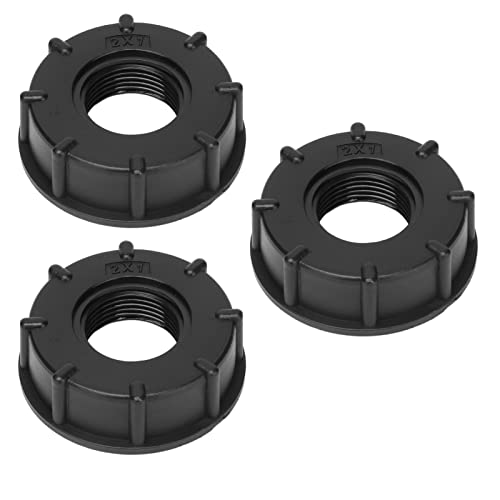 SUNGOOYUE IBC-Tankanschluss 3PCS Grobfadenschlauch-Abflussadapter-Kit mit Integrierter Dichtung, Ideal für die Flüssigkeitsregelung in IBC-Tanks und Chemischen Fässern (G1) von SUNGOOYUE