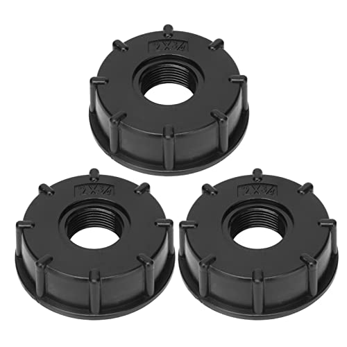 SUNGOOYUE IBC-Tankanschluss 3PCS Grobfadenschlauch-Abflussadapter-Kit mit Integrierter Dichtung, Ideal für die Flüssigkeitsregelung in IBC-Tanks und Chemischen Fässern (G3/4) von SUNGOOYUE