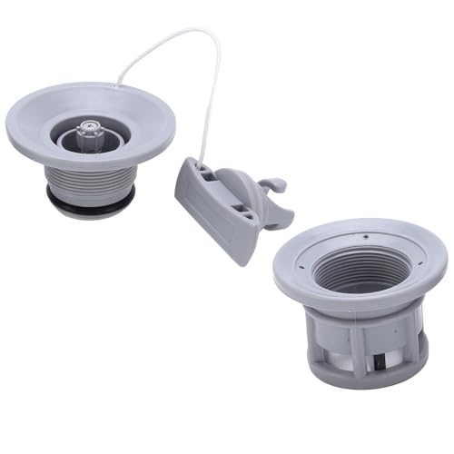 SUNGOOYUE Kajak -Luftgasventil Leichter Ersatz für Dinghy -Gummiboote, Tragbares PVC Ventil für Aufblasbare Boote, Einfacher Betrieb für Outdoor Enthusiasten (Grey) von SUNGOOYUE