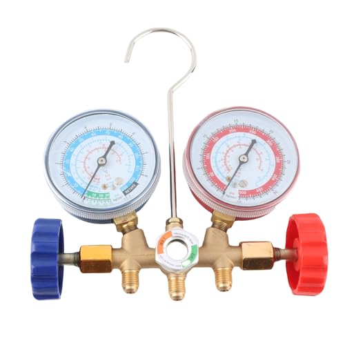 SUNGOOYUE Klimaanlagen-Verteiler-Messgerät mit Schlauch- und Haken-Kit, Ideal Zum Testen und Laden von Kältemitteln, Farbkodierender Design, Passt zu Allen Auto-A/C-Systemen, die für Professionelle SUNGOOYUE Klimaanlagen-Verteiler-Messgerät mit Schlauch- und Haken-Kit, Ideal Zum Testen und Laden von Kältemitteln, Farbkodierender Design, Passt zu Allen Auto-A/C-Systemen, die für Professionelle von SUNGOOYUE