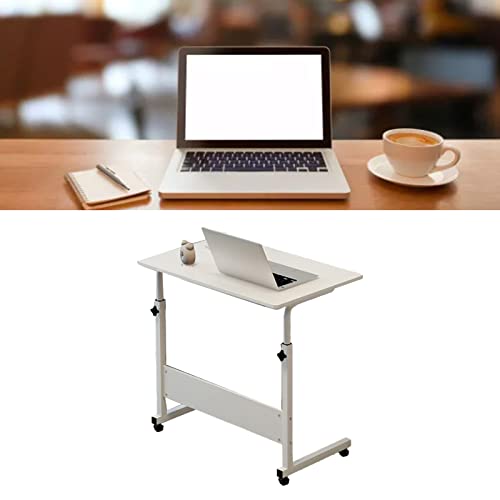 SUNGOOYUE Liftbares Nachttisch Robus Metallrahmen C Form Mobiler Laptop -Schreibtisch für Home -Sofa, Moderner Stil für Mehrere Funktionen, Geeignet für Bett oder Sofa Verwendet (Holzfarbe) von SUNGOOYUE