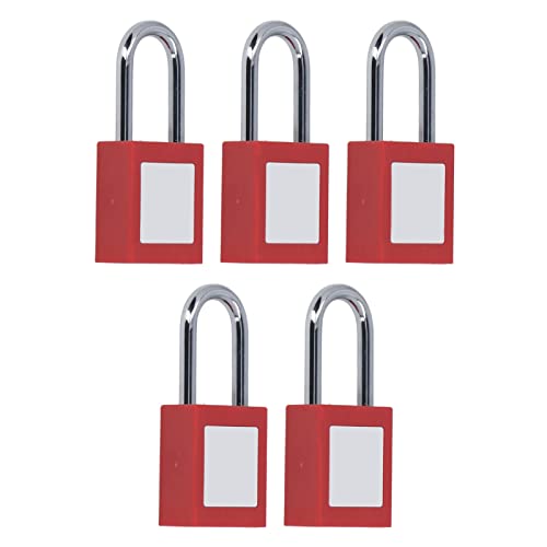 SUNGOOYUE Lockout -Tagout -Schleusen Set von 5, Verchromt Plattiert Nylon Sicherheitsvorhängeschloss mit Beschreibbarem Etikett Keyed Vorhängeschloss für Industrie und Kraftwerksarbeiter SUNGOOYUE Lockout -Tagout -Schleusen Set von 5, Verchromt Plattiert Nylon Sicherheitsvorhängeschloss mit Beschreibbarem Etikett Keyed Vorhängeschloss für Industrie und Kraftwerksarbeiter von SUNGOOYUE