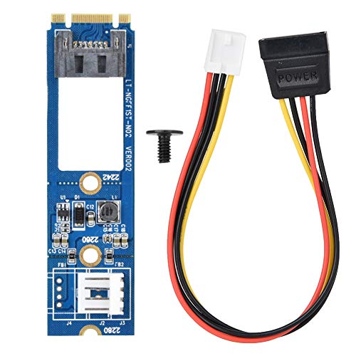 SUNGOOYUE M.2 zu Adapter, M.2 NGFF zu 7Pin Horizontale Konverterkarte mit 4Pin Stromkabel für Motherboard-Erweiterung von SUNGOOYUE