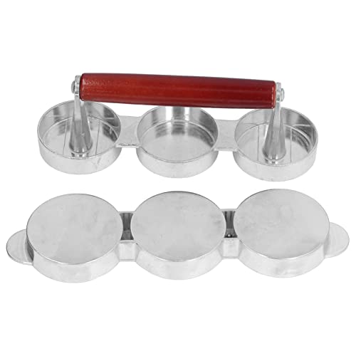 SUNGOOYUE Mini Burger Press Maker Professional Hamburger Patty Form Tragbarer Nicht -Stick für Picknick -Camping Aluminiumlegierung von SUNGOOYUE