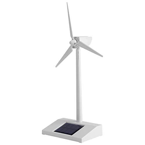 SUNGOOYUE Mini Solar Energy Windmühle Spielzeug Home Dekoration Wissenschaft Unterrichtswerkzeug Abs weiß 10 cm Windmühle Segel Segel von SUNGOOYUE