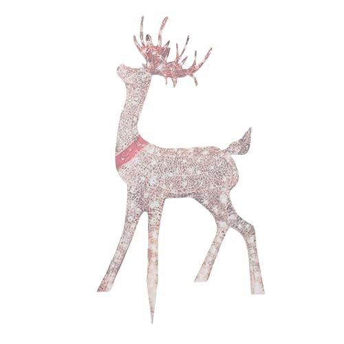 SUNGOOYUE Rentier Weihnachtsdekor, Weihnachtsdekoration Im Freien mit LED -Leuchten für Gartenfeiertagsfeier von SUNGOOYUE