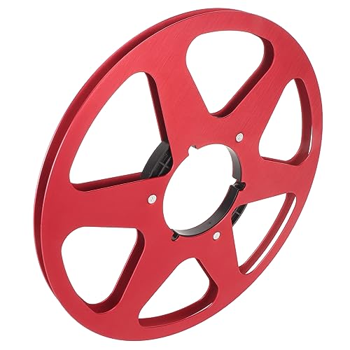 SUNGOOYUE Studer 1/4 10,5 Zoll Leere Klebebandrolle, Aluminiumlegierung Leere Rolle Zum Ersetzen von Tiefkastenschreiber (Rot) von SUNGOOYUE