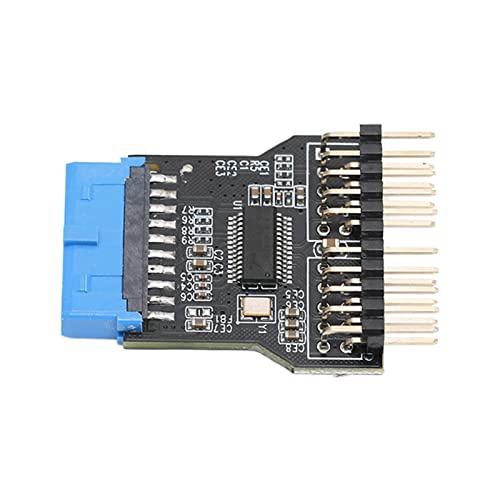 SUNGOOYUE USB 3.0 19pin Adapter Dual 9Pin Adapter Schwarz PCB Metall Kunststoff 480Mbps USB 3.0 Buchsenleiste Splitter von SUNGOOYUE