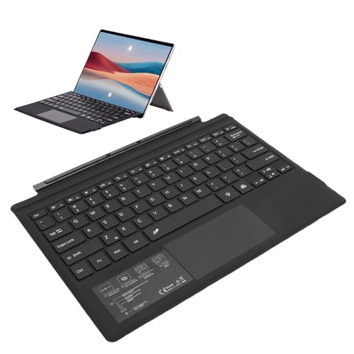 SUNGOOYUE Ultra-Slim Wireless Tablet-Tastatur mit Magnetischem Design, Farbenfrohe Hintergrundbeleuchtung, 5.0-Technologie, Lange Akkulaufzeit, Multi-Touchpad-tragbarer (Black) von SUNGOOYUE