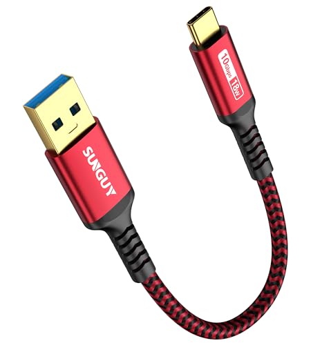 SUNGUY USB C Kabel, 15CM USB auf USB C Kabel, USB 3.1 GEN2 10Gbps USB C Datenkabel Kompatibel mit Android Auto, iPhone 16/15 Plus Pro Max, Galaxy S8/S9 Plus/S20, Huawei P20/P30, Xperia XZ/Z5-Rot SUNGUY USB C Kabel, 15CM USB auf USB C Kabel, USB 3.1 GEN2 10Gbps USB C Datenkabel Kompatibel mit Android Auto, iPhone 16/15 Plus Pro Max, Galaxy S8/S9 Plus/S20, Huawei P20/P30, Xperia XZ/Z5-Rot von SUNGUY