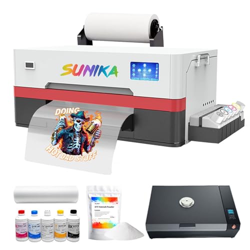 SUNIKA A3 DTF-Drucker, direkt auf Film, 33 cm DTF-Transferdruck mit XP600-Druckkopf und weißer Tintenzirkulation, halbautomatisches Reinigungsmodul für selbstgemachte Druck-T-Shirts (Drucker + Ofen) SUNIKA A3 DTF-Drucker, direkt auf Film, 33 cm DTF-Transferdruck mit XP600-Druckkopf und weißer Tintenzirkulation, halbautomatisches Reinigungsmodul für selbstgemachte Druck-T-Shirts (Drucker + Ofen) von SUNIKA