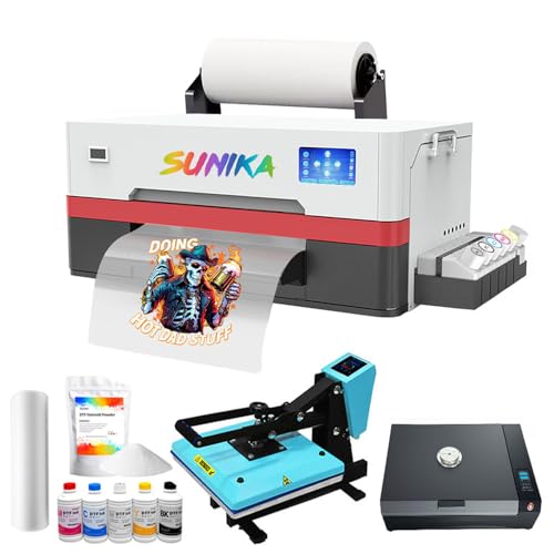 SUNIKA A3 DTF-Drucker, direkt auf Film, 33 cm DTF-Transferdruck mit XP600-Druckkopf und weißer Tintenzirkulation, halbautomatisches Reinigungsmodul für selbstgemachte Druck-T-Shirts (Drucker + SUNIKA A3 DTF-Drucker, direkt auf Film, 33 cm DTF-Transferdruck mit XP600-Druckkopf und weißer Tintenzirkulation, halbautomatisches Reinigungsmodul für selbstgemachte Druck-T-Shirts (Drucker + von SUNIKA
